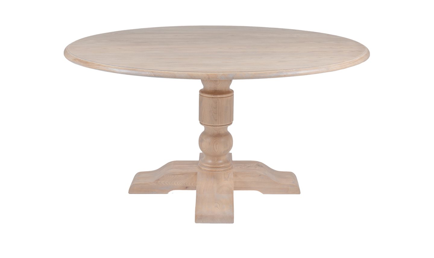 Valentia Round Washed Oak Dining Table - Top Drawer Cork