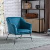 Cleo Accent Chair – FEDERAL BLUE