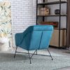Cleo Accent Chair – FEDERAL BLUE - Image 2
