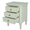 Nessa 3 Drawer Bedside – Lime White - Image 3