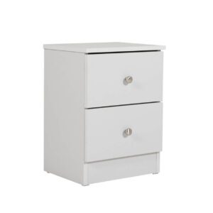 Leus Bedroom Bedside Table Light Grey
