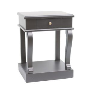 Classic  black end table 1 drawer