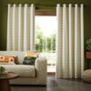 Orla Kiely Linear Stem Natural Ready Made Curtains