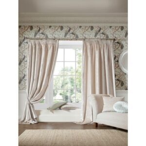 Laura Ashley Loretta Pale Truffle Ready Made Curtains