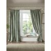 Laura Ashley Loretta Sage Green Ready Made Curtains