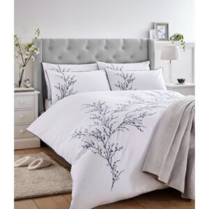Laura Ashley Pussy Willow Embroidered Midnight Bedding