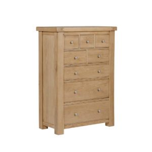 Delia 8 Drawer Tall Chest Oak