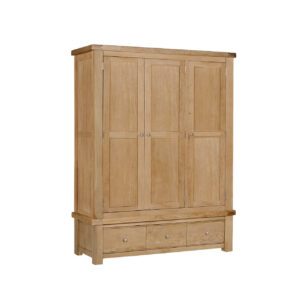 Delia 3 Door Wardrobe Oak