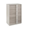 Janice Chest 4 Drawer open top tall Grey