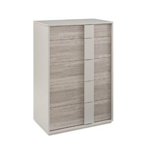 Janice Chest 4 Drawer open top tall Grey
