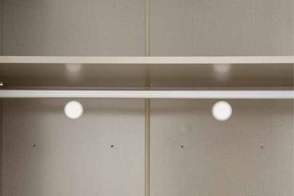 Janice Wardrobe 2 Door/2 Drawer Grey - Image 4