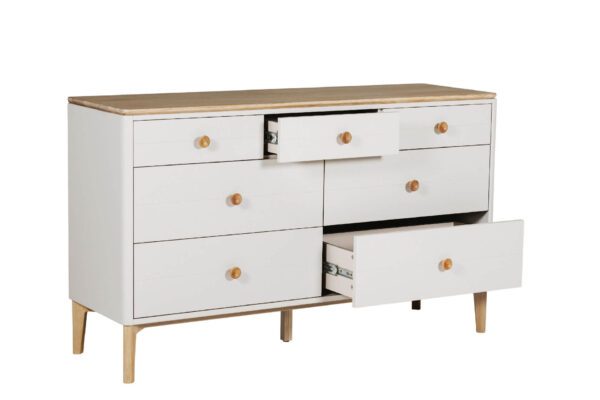 Harlow 7 Drawer Chest of Drawers Taupe - Image 2