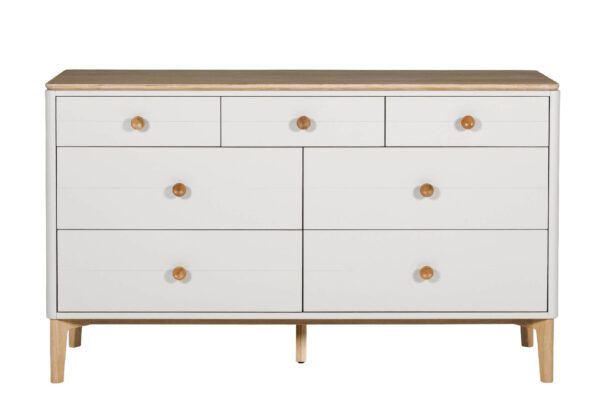 Harlow 7 Drawer Chest of Drawers Taupe - Image 3