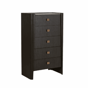 Randel Tall 5 Drawer Chest of Drawers Ebony
