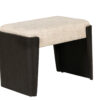 Randel 2 Drawer Dressing Table / Mirror/ Stool Ebony - Image 2