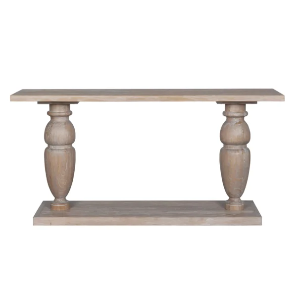 Della Rectangular Console Table – Oak Antique