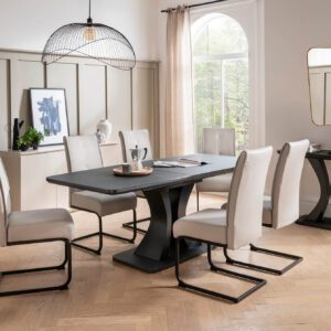DAVINA extending table  160-200 + 6 chairs