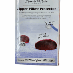 200 Tc Cotton Zipper Pillow protector Teflon coated