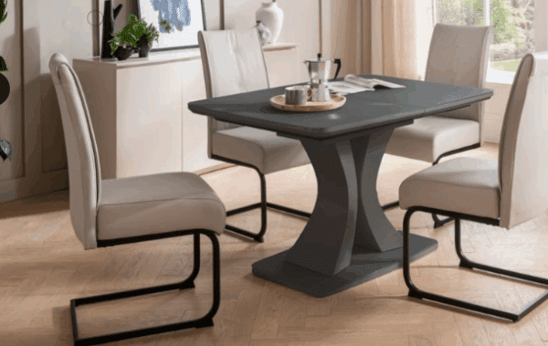 DAVINA extending table  120-160 + 4 chairs