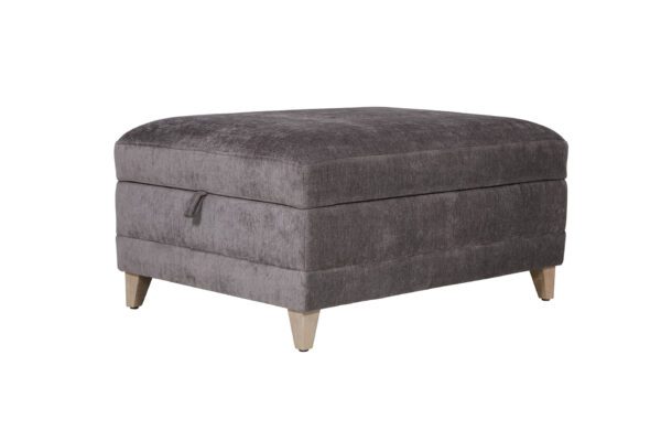 State storage ottoman in Grey