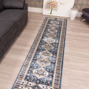 Floor  runner  Ziza -Katana Blue 67x240