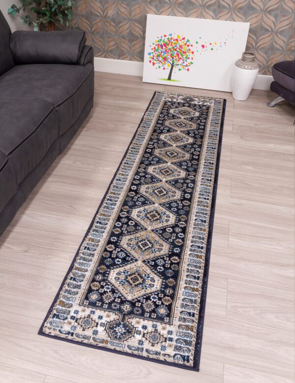 Floor  runner  Ziza -Katana Navy 67x240