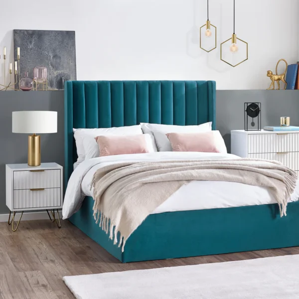 Masion 2 Drawer Bedside - Matt White - Image 2