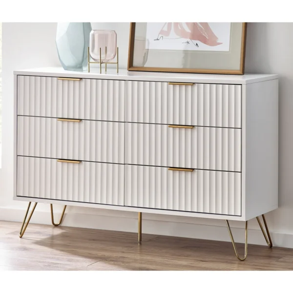 Masion 6  Drawer chest- Matt White