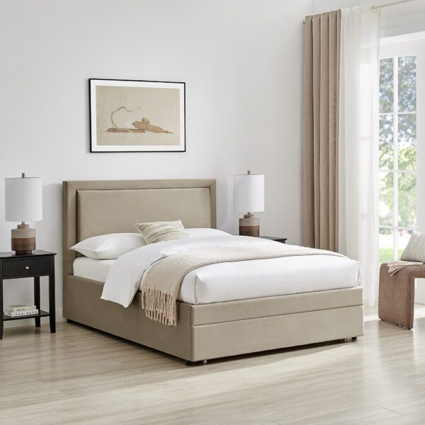 Ursula Drawer Bed Taupe - Image 5