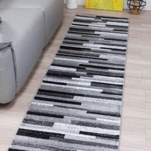 Floor Runner  -SAMBA LEVELS GREY 67x250