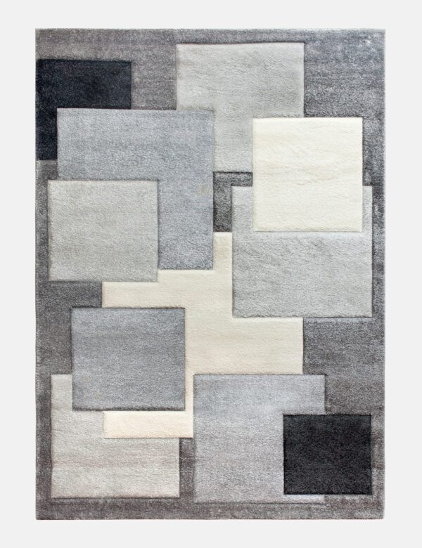 FLOOR  RUNNER  2 SIZES   TEMPO SQUARE GREY