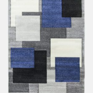 FLOOR  RUNNER  2 SIZES   TEMPO SQUARE NAVY