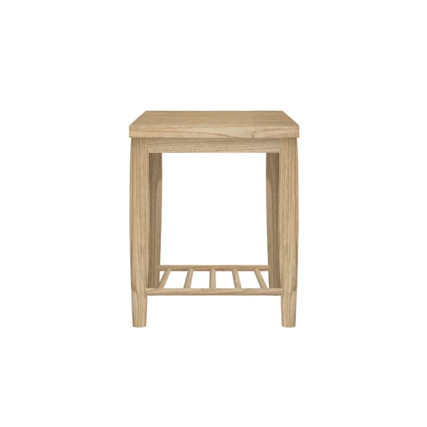 Kota End Table with Shelf – Oak - Image 3