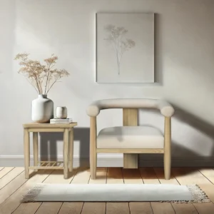 Kota End Table with Shelf – Oak