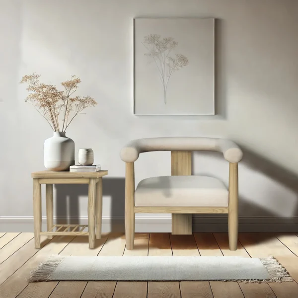 Kota End Table with Shelf – Oak