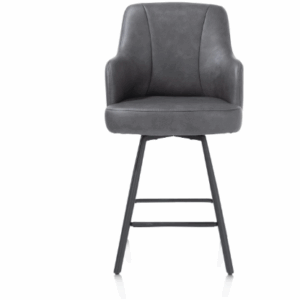 AVA ROTATING COUNTER STOOL ANTHRACITE