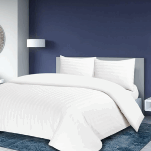 200 THREAD COUNT  COTTON BLEND DUVET COVER SET WHITE