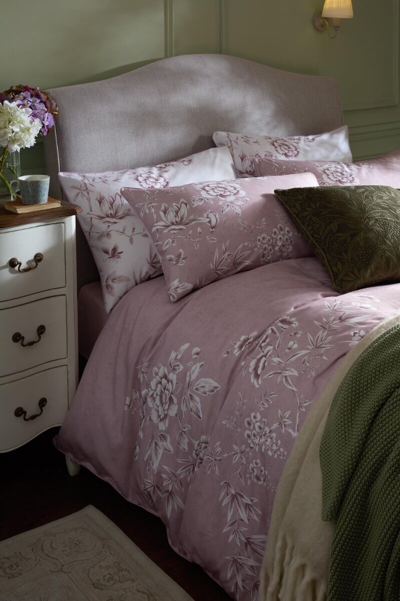 Laura Ashley Rowsham Garden Dark Blush Bedding - Image 2