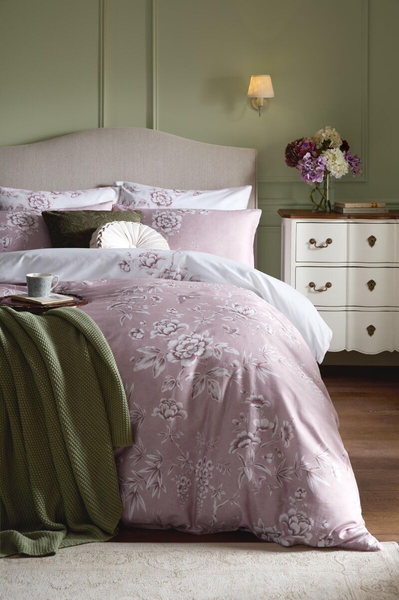 Laura Ashley Rowsham Garden Dark Blush Bedding