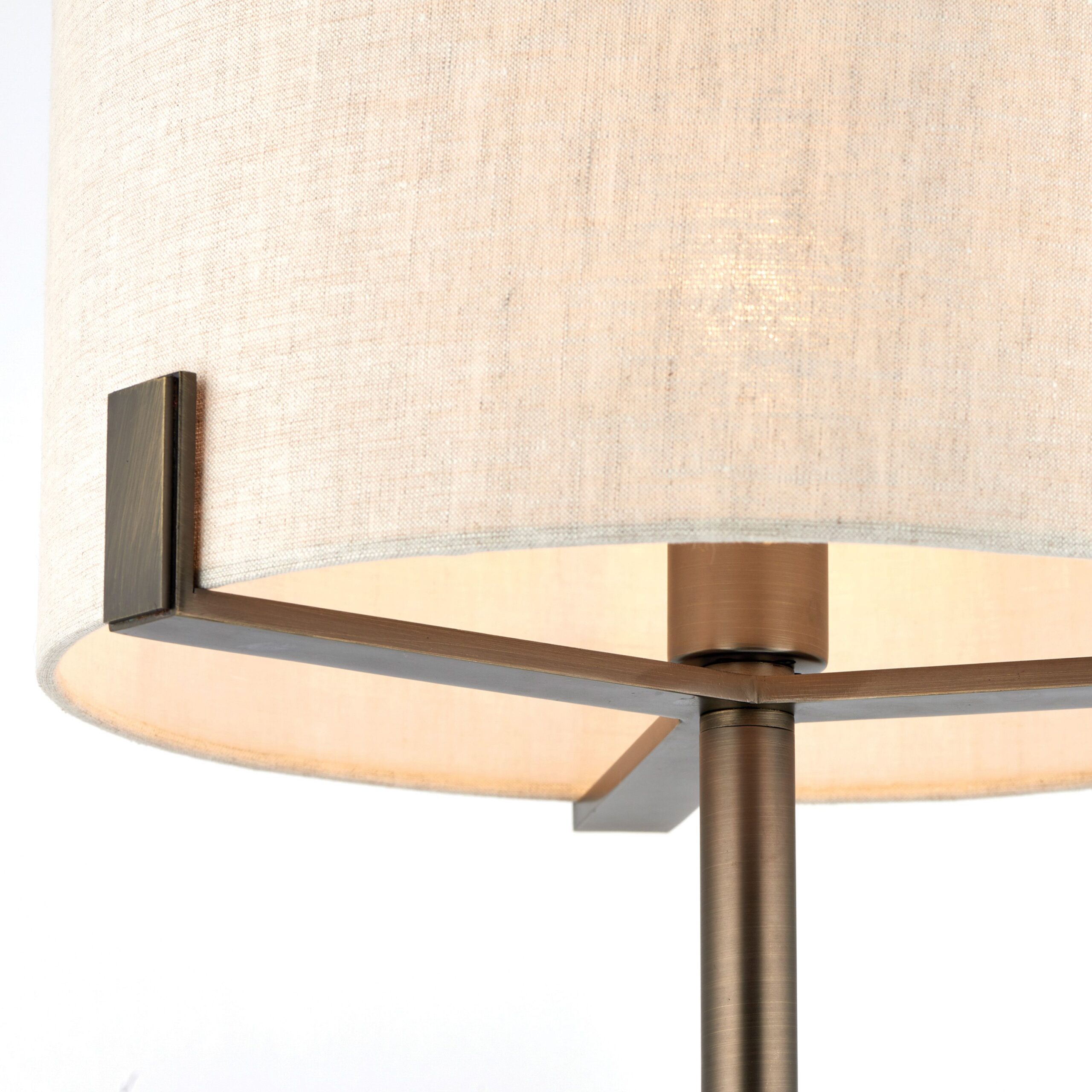 Hayfield Table Lamp Brushed Bronze/Nat - Image 3