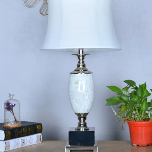 Table Lamp White marble (must be ordered in pairs)