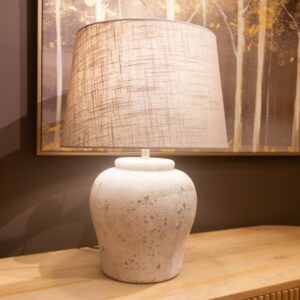 Stone table lamp