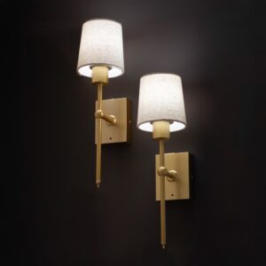 Adison set of 2 usb rechargeable wall lights