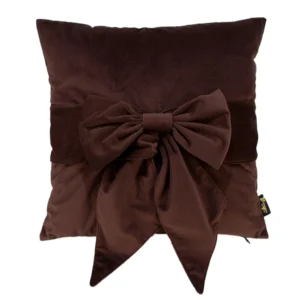 Tiedup Choc Cushion sold in pairs