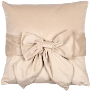 Tiedup Cream Cushion sold in pairs