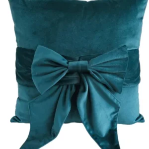 Tiedup Teal Cushion sold in pairs