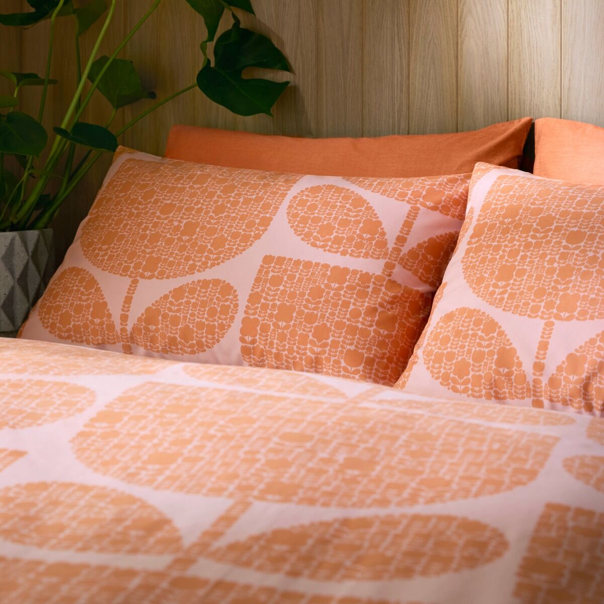 Orla Kiely Block Garden Orange Sorbet Bedding - Image 2
