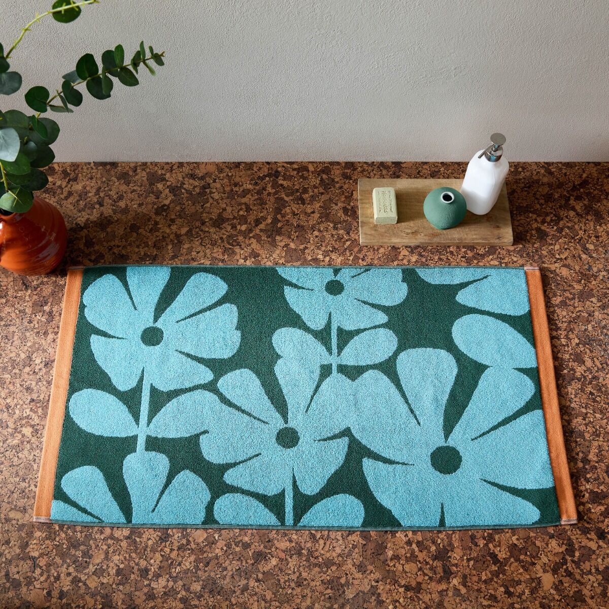 Orla Kiely Wildflower Blue Lagoon Towels - Image 3