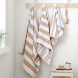 REVERSIBLE STRIPE JACQUARD NATURAL