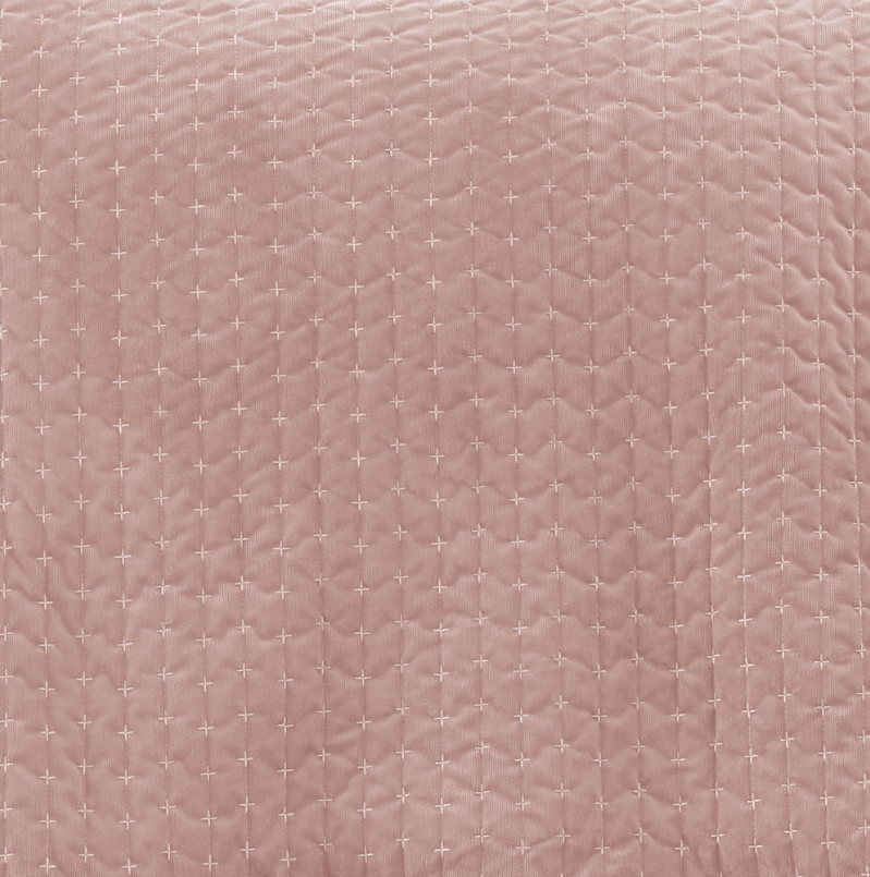 AVA VELVET PINK BEDSPREAD/THROW - Image 2